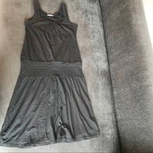 Jame Perse dark grey cotton dress
